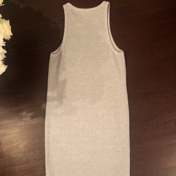 Club Monaco Filina Ribbed Dress, Heather Grey - Picture 6 of 6